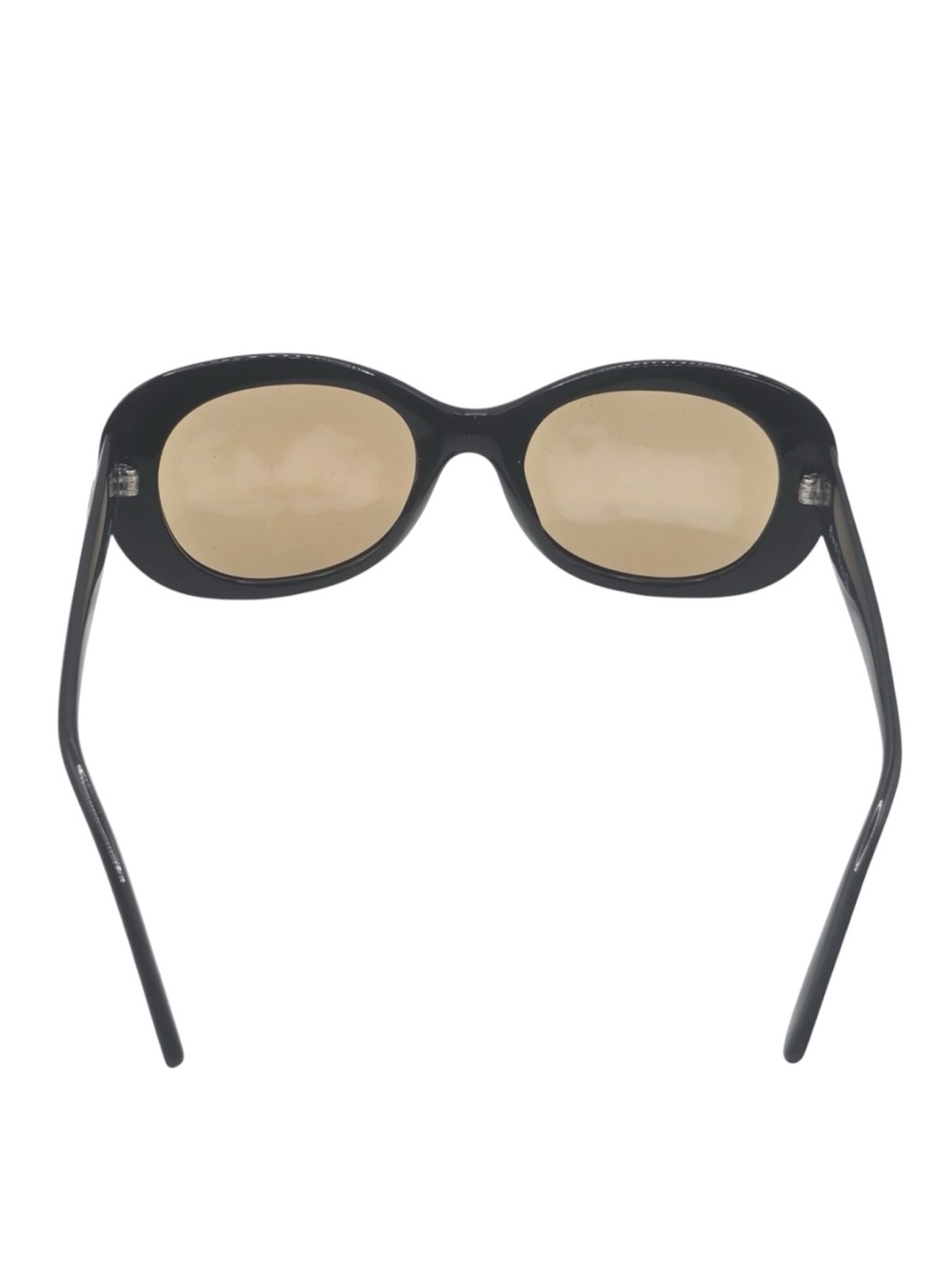 Auth DIOR 2957 Vintage Babydoll Oval Frame black Tan Lens CD logo Sunglasses mod - Picture 4 of 6